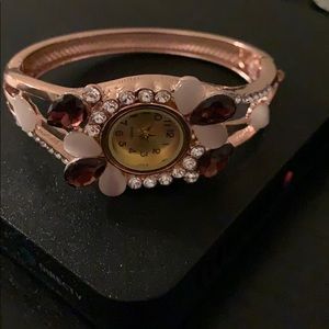 Rose gold watch